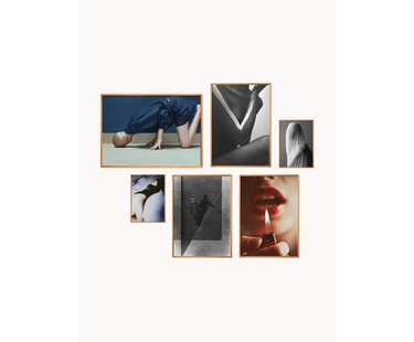 Poster Artwall no. 23 met lijst, set van 6