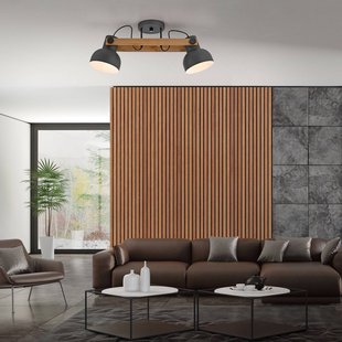 JUST LIGHT. GmbH JUST LIGHT. Plafondlamp Cup 2.0, 2-lamps zwart, metaal