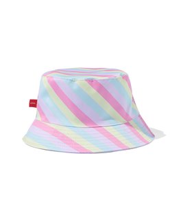 HEMA Omkeerbaar vissershoedje regenboog/lila