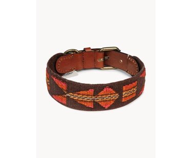 Handgemaakte huisdierhalsband Etna, in verschillende formaten