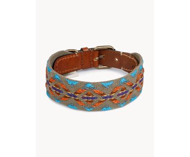 Handgemaakte huisdierhalsband Etna, in verschillende formaten