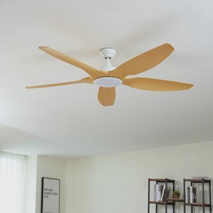 Lucande LED plafondventilator Omendo, wit, DC, stil, CCT