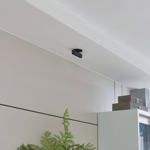 Lindby LED inbouwlamp Eldrin, zwart, lichtpunten,13,1cm