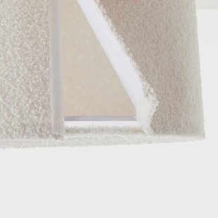 Brilliant Teddy plafondlamp, Ø 45 cm, beige, stof/metaal