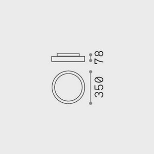 Ideallux Ideal Lux plafondlamp Fly, zwart, aluminium, Ø 35 cm