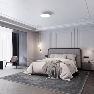 TEMAR LIGHTING Plafondlamp Cleo, Ø 50 cm, IP54, grijs, metaal, E27