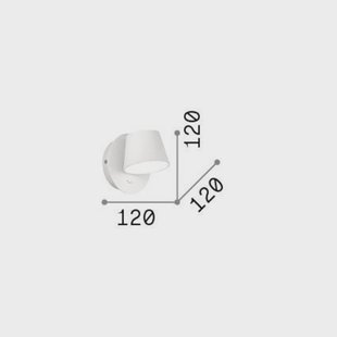 Ideallux Ideal Lux LED wandlamp Gim, zwart, aluminium, 12 cm