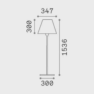 Ideallux Ideal Lux Arcadia buiten vloerlamp, antraciet, hoogte 154 cm