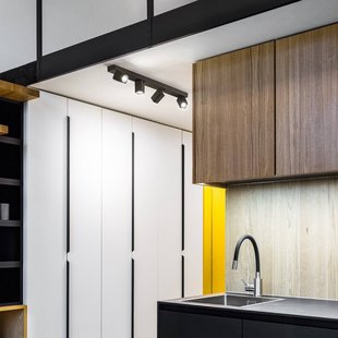 Ideallux Ideal Lux Rudy vierkante plafondspot, zwart, 4-lamps, metaal