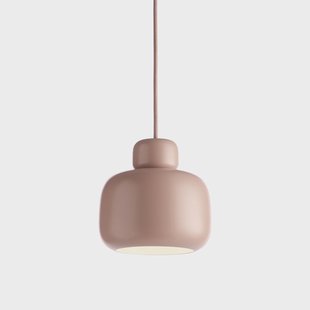 Woud Stone hanglamp small Dusty rose