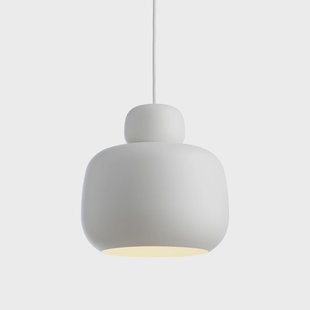 Woud Stone hanglamp large White