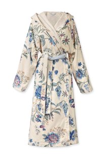 Pip Studio Badjas Secret Garden Wit/Blauw S Pip Studio Badjas Secret Garden Wit/Blauw S