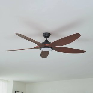 Lucande LED plafondventilator Omendo, zwart, DC, stil, CCT