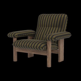 Audo Copenhagen Brasilia fauteuil Walnut-Cabanon soft