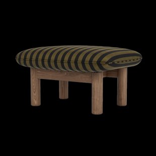 Audo Copenhagen Brasilia voetenbankje Walnut-Cabanon Soft FCL7029-04