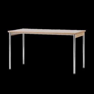 Audo Copenhagen Co Table conferentietafel 140x70cm Chrome, laminate creme