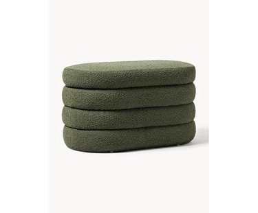 Kleine boucl&eacute; bank Alto met opbergruimte