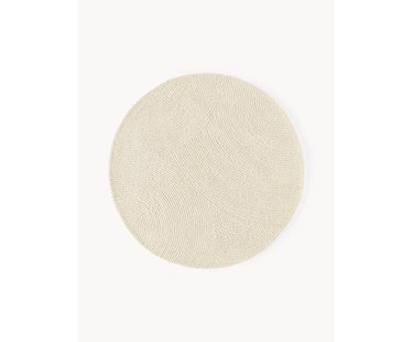 Rond wollen vloerkleed Eleni, handgetuft