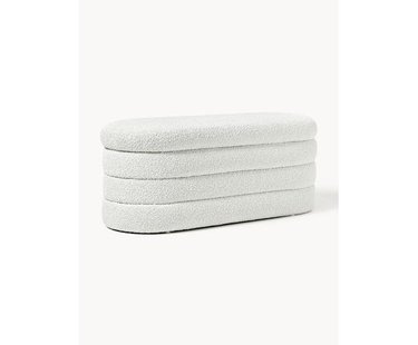 Boucl&eacute; bank Alto met opbergruimte