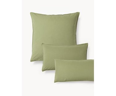 Kussenhoes van gewassen perkalkatoen Debbie