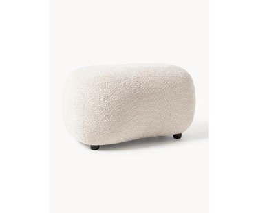 Poef Alba uit teddy-boucl&eacute;