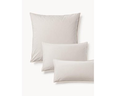 Kussenhoes van gewassen perkalkatoen Debbie