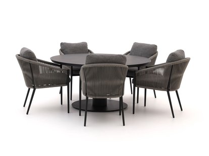 Bellagio Mineo/La Fonte ø 150cm dining tuinset 6-delig - Laagste prijsgarantie!
