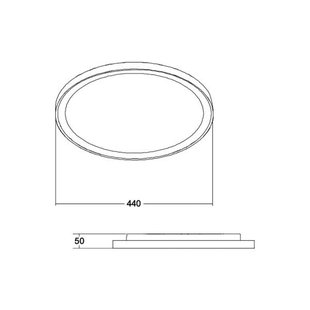 BRUMBERG LED plafondlamp Sunny Midi, DALI, 3.000K, zwart