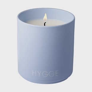 Design Letters Geurkaars large Ø8 cm Hygge-blue