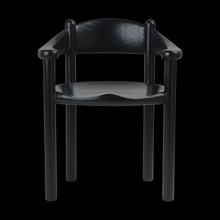 GUBI Daumiller armstoel Brown-black pine