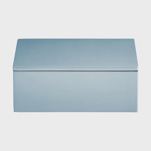 Mojoo Lux gelakte opbergdoos 19x19x7 cm Powder blue