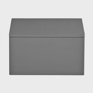 Mojoo Lux gelakte opbergdoos 19x19x10,5 cm Antracit Mojoo Lux gelakte opbergdoos 19x19x10,5 cm Antracit