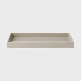 Mojoo Lux gelakt decoratief dienblad 38x19x3,5 cm Latte