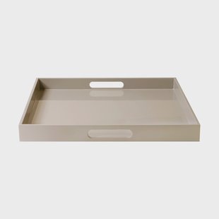 Mojoo Lux gelakt dienblad 40x40x4 cm Fawn