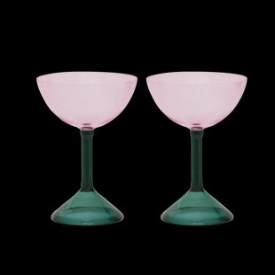 URBAN NATURE CULTURE Urban Nature Culture geschenkset coupéglazen 2-pack Pink