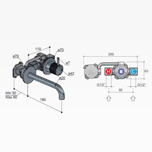 Hotbath Cobber Inbouwdelen HBCB005 OP=OP
