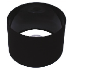 Artdelight lampenkap - Ø 20 x 15 cm - zwart