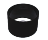 Artdelight lampenkap - Ø 25 x 20 cm - zwart