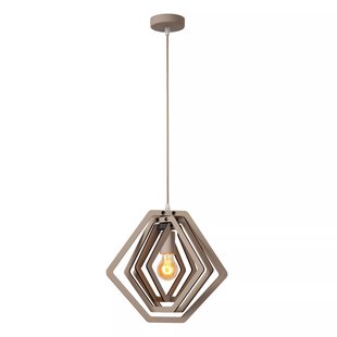 Lucide Possio - wandverlichting - 15 x 23 x 18 cm - taupe, hout