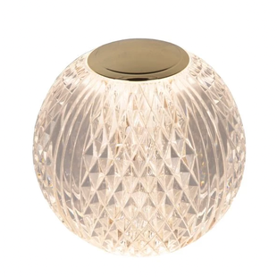 Lucide Cintra - tafellamp - Ø 11 x 10,5cm - 3 stappen dimmer - 2W LED incl. - oplaadbaar - 3000K