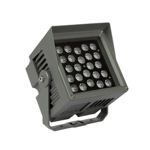 ONE Light LED Wall Washers - verstraler - 100 x 7 x 4,2 cm - 24 x 1,5W dimbare LED incl. - IP66 - grijs - RGB