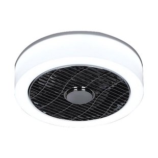 ETH - The Fan No. 5 - plafondventilator met afstandsbediening - ⌀ 40 x 18 cm - 24W dimbare LED incl. - opaal