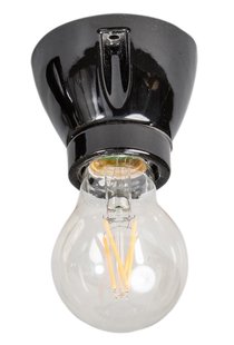 ETH Vintage Straight - plafondlamp - 6,3 x 7,5 cm - zwart