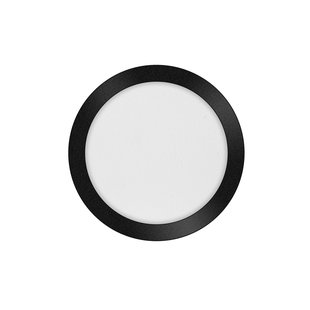 ETH Anne Round - plafondlamp - Ø 26 x 2,7 cm - 3 stappen dimbaar - 15W LED incl. - IP44 - zwart