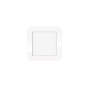 ETH Anne Square - plafondlamp - 17 x 2,7 x 17 cm - 3 stappen dimbaar - 10W LED incl. - IP44 - wit