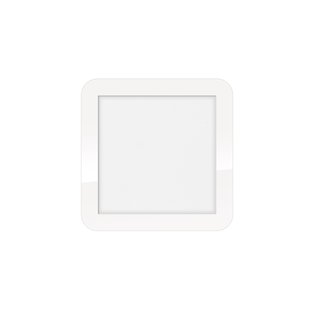 ETH Anne Square - plafondlamp - 22,5 x 2,7 x 22,5 cm - 3 stappen dimbaar - 12W LED incl. - IP44 - wit
