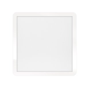 ETH Anne Square - plafondlamp - 40 x 2,7 x 40 cm - 3 stappen dimbaar - 24W LED incl. - IP44 - wit