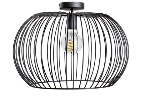 ETH Wire 2.0 - plafondverlichting - Ø 50 x 35 cm - zwart