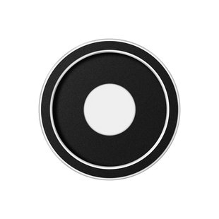 ETH Loïs - plafondlamp - Ø 23 x 6 cm - 3 stappen dimbaar - 15W LED incl. - IP44 -  zwart