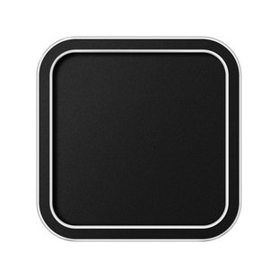 ETH Loïs - plafondlamp - 30 x 30 x 5 cm - 3 stappen dimbaar - 24W LED incl. - IP44 -  zwart